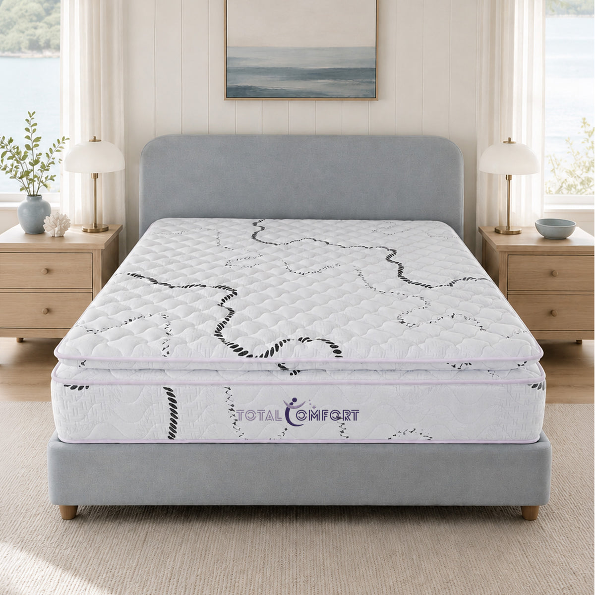 Asra Luxury Pillow Top Bonnell Spring Mattress