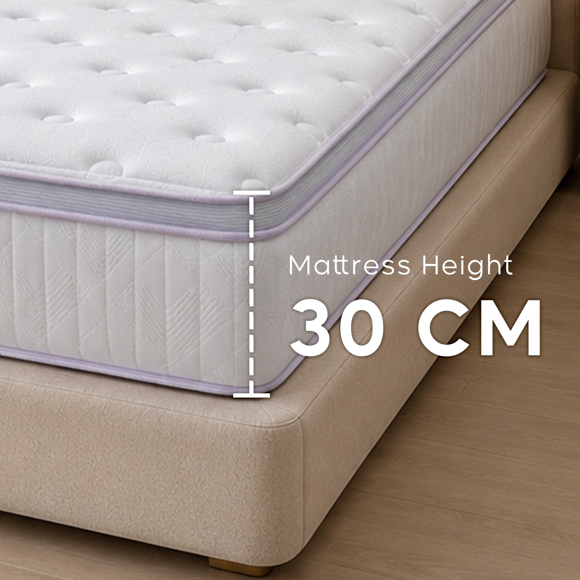 Wild 7-Zone Latex Hybrid Mattress - 100% Certified Natural Organic Latex