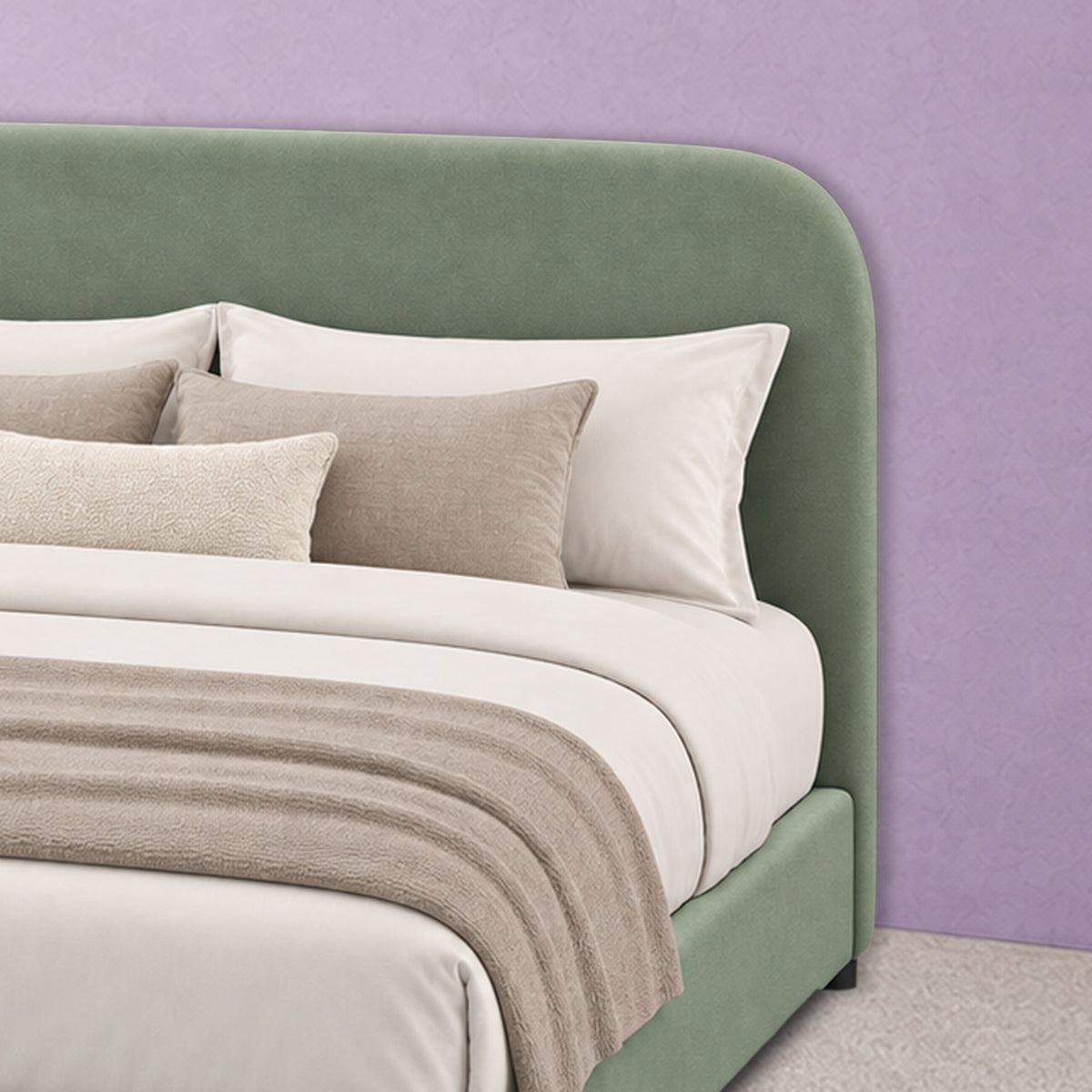 Haven Sage Green Arched Bed Frame