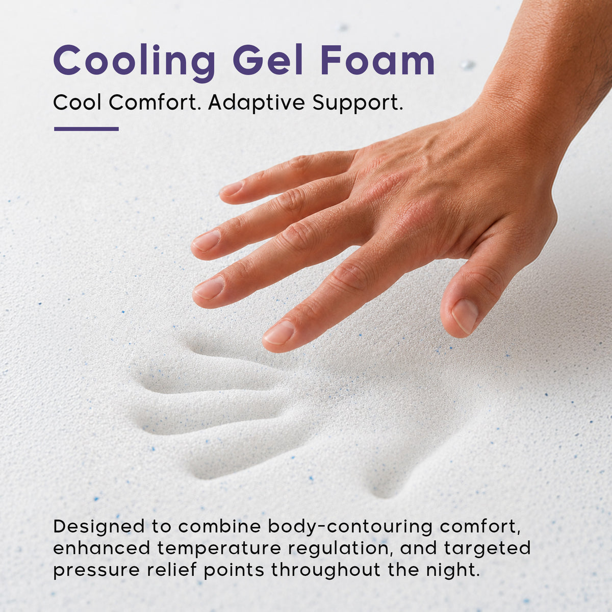 Boreas 3-Zone Hybrid Cool Gel Memory Foam Mattress | Medium-Soft Hybrid