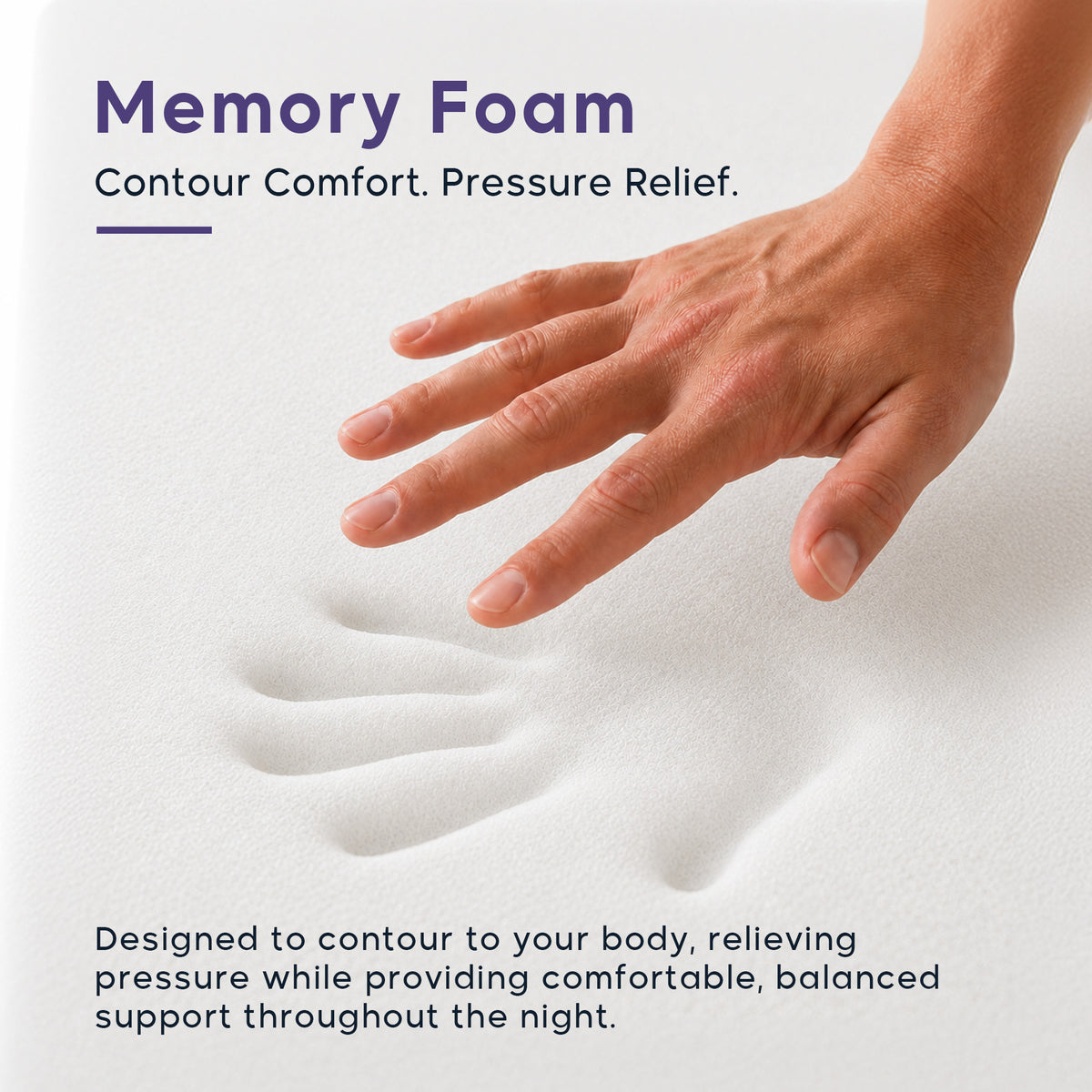 Vigor 3-Zone Pocket Spring Memory Foam Mattress | Ortho Comfort | Pillow Top Design
