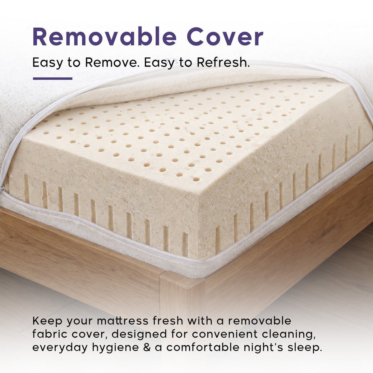 Terra 7-Zone Natural Organic Latex Mattress with Bamboo Fabric