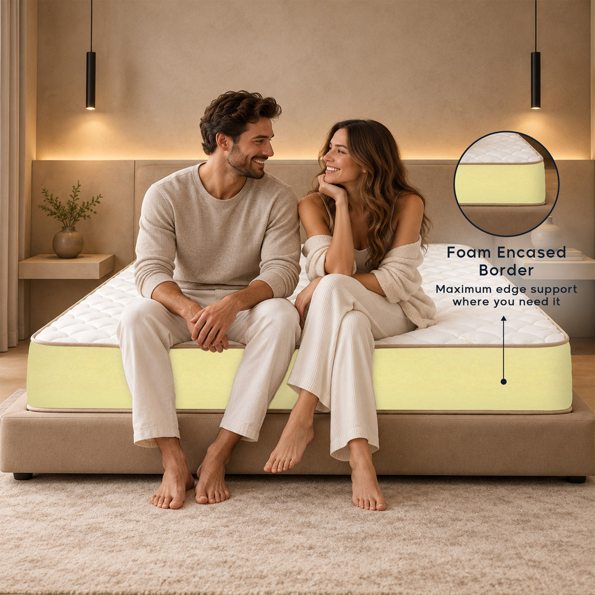 Coozzy Reversible Bonnell Spring Mattress with Edge Support