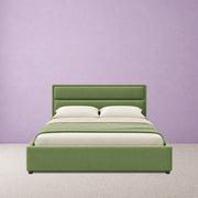 Marlow Olive Velvet-Touch Bed Frame