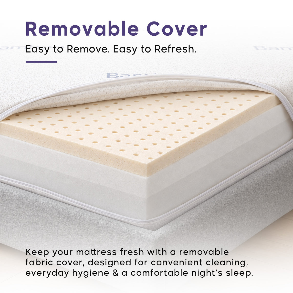 Fauna 7-Zone Natural Organic Latex Foam Mattress with Bamboo Fabric