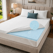 Cool Gel Memory Foam Mattress Topper - 5cm Thick