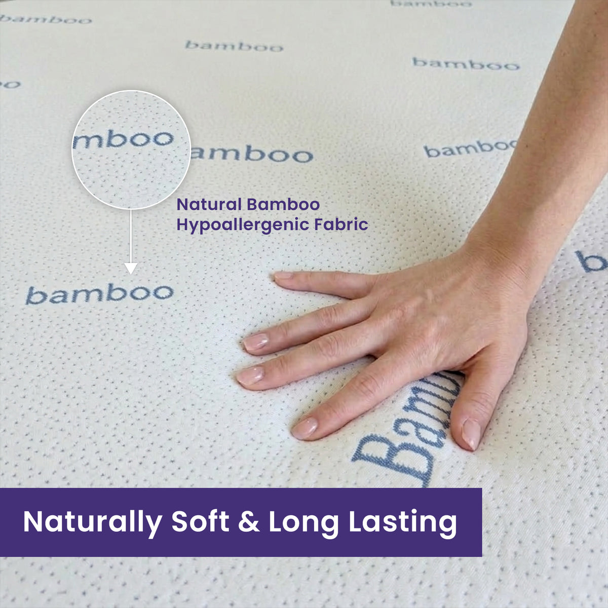 Ceres 7-Zone Natural Organic Latex Mattress Topper - 5cm Thick