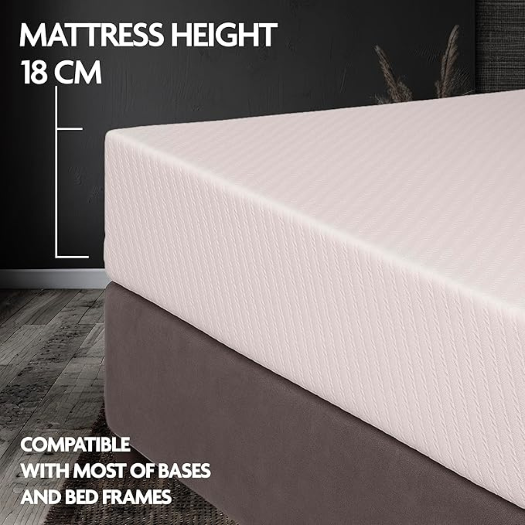 memory foam mattress with height