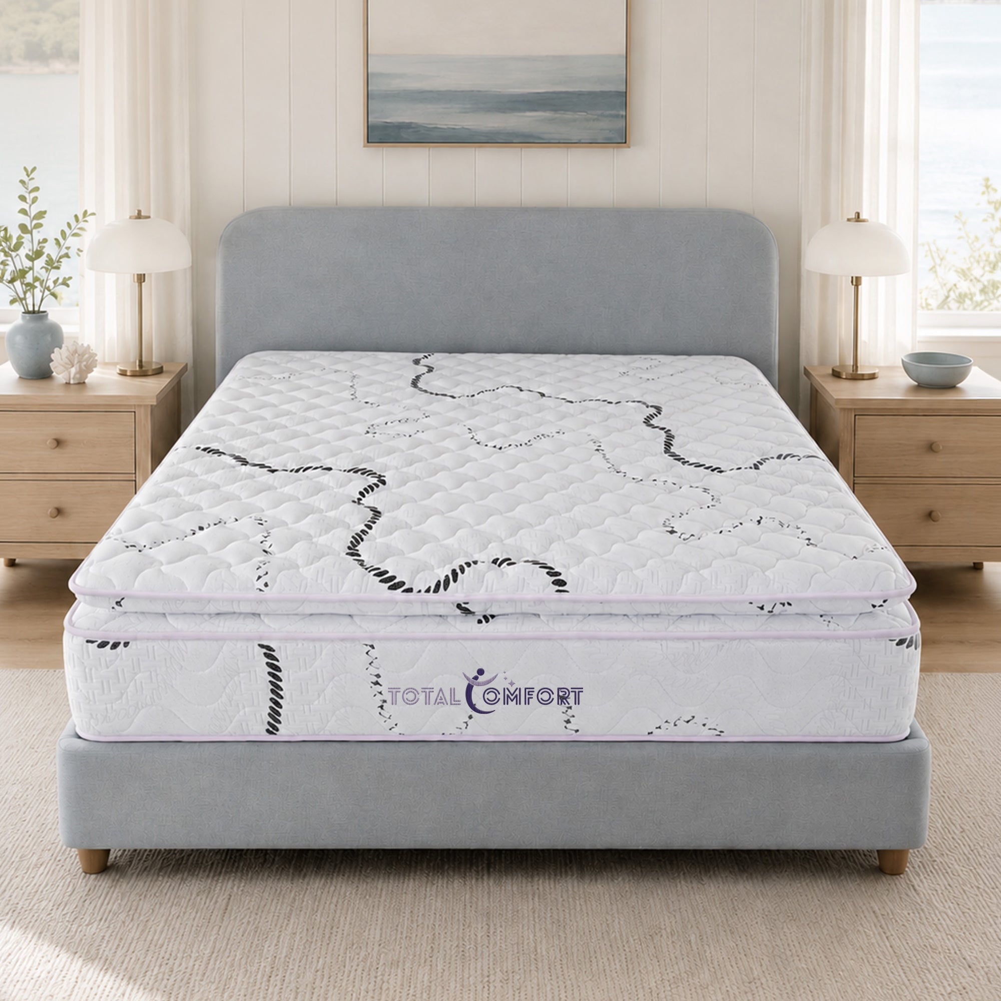 Asra Luxury Pillow Top Bonnell Spring Mattress