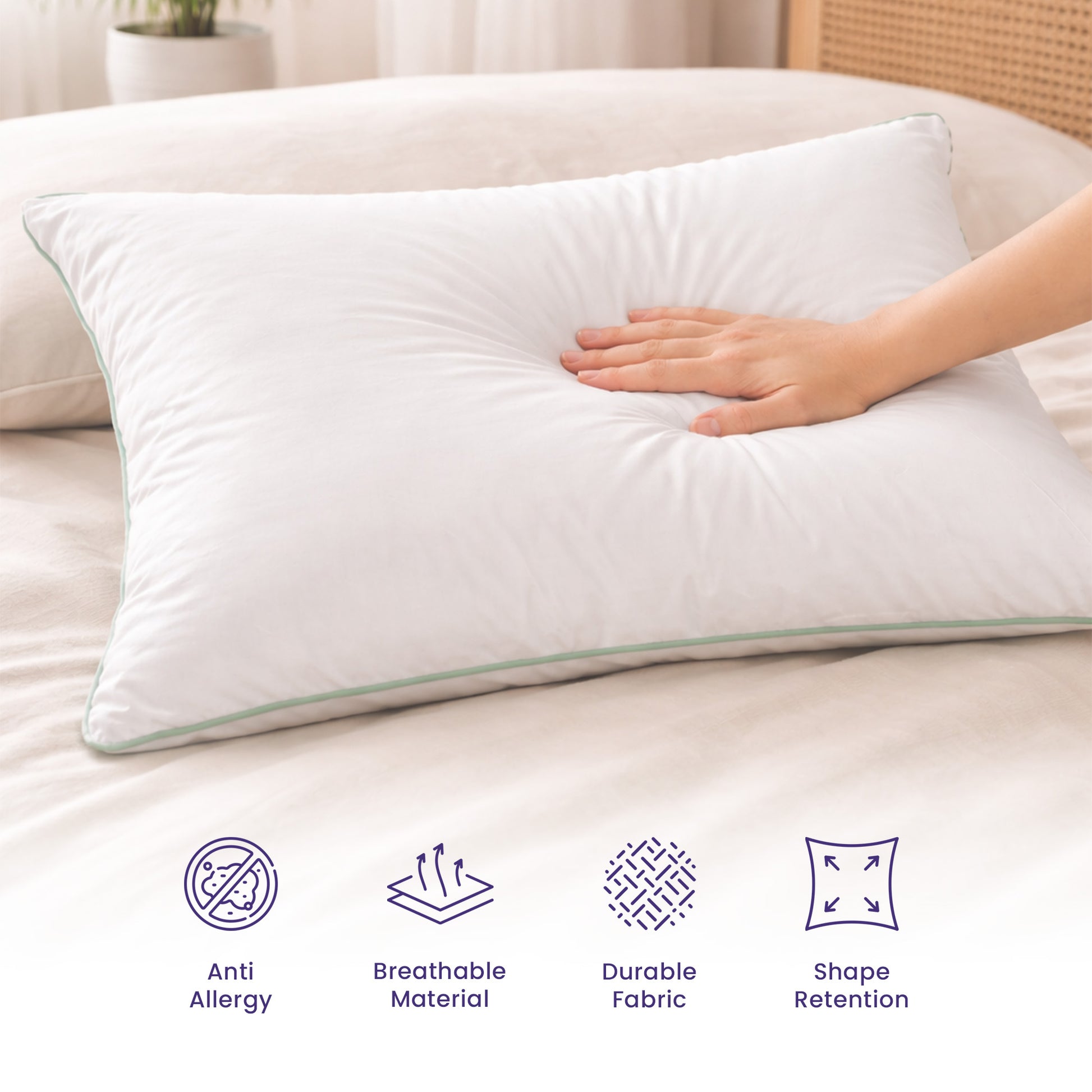hypoallergenic natural bamboo pillow