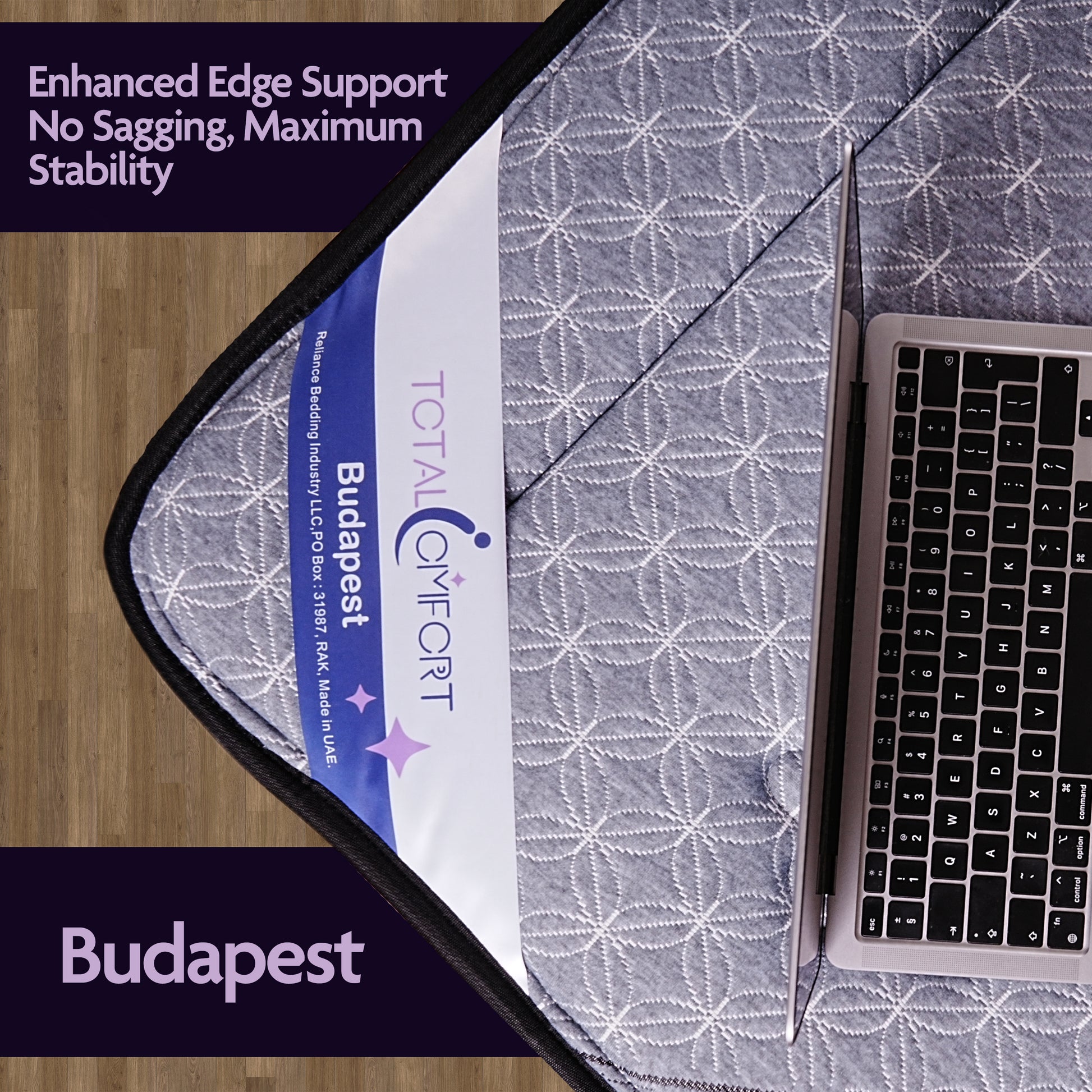 Budapest Mattress  | Latex EuroTop Layer | 5-Zone Pocket Spring