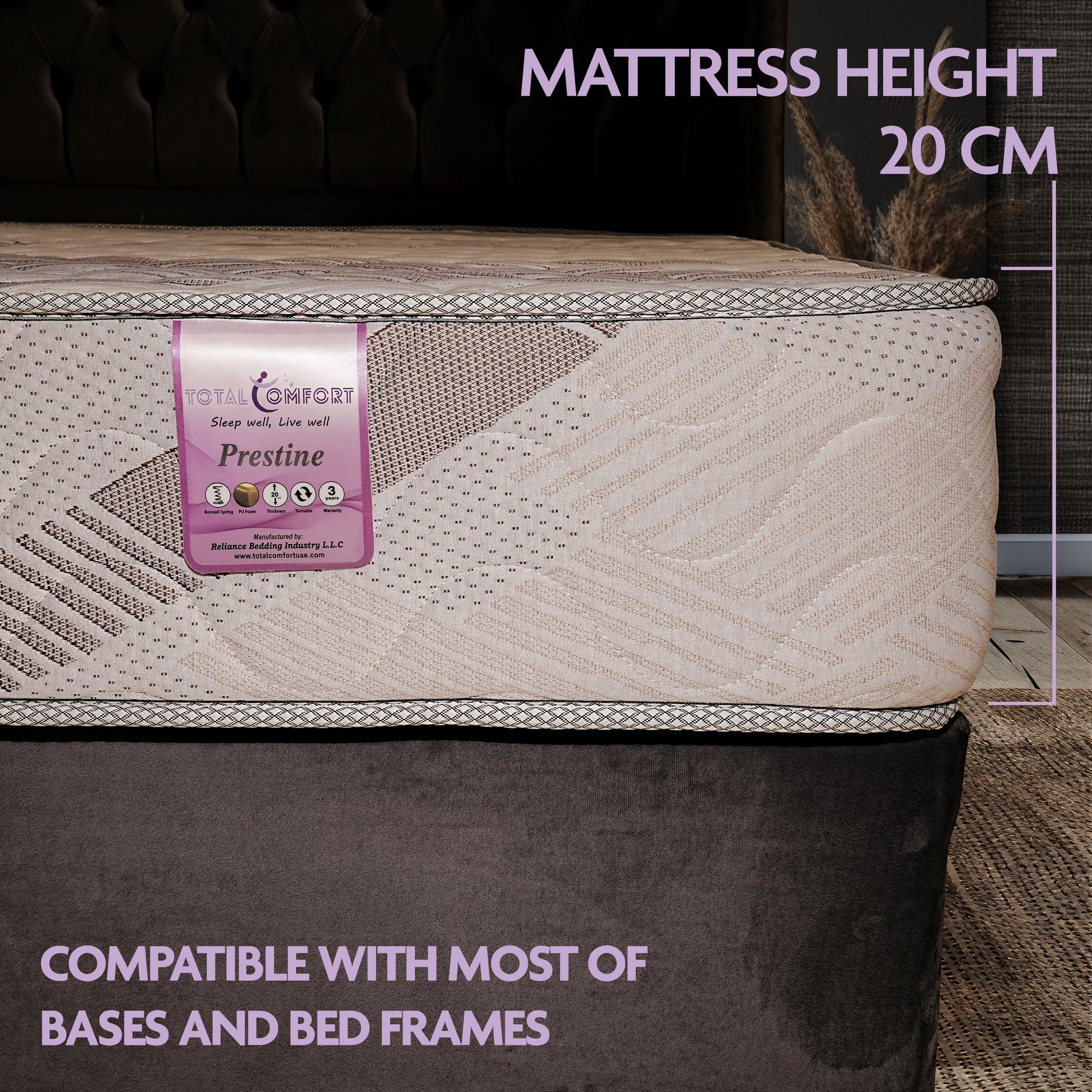 Affordable Bonnell Spring Mattress - Prestine Side image