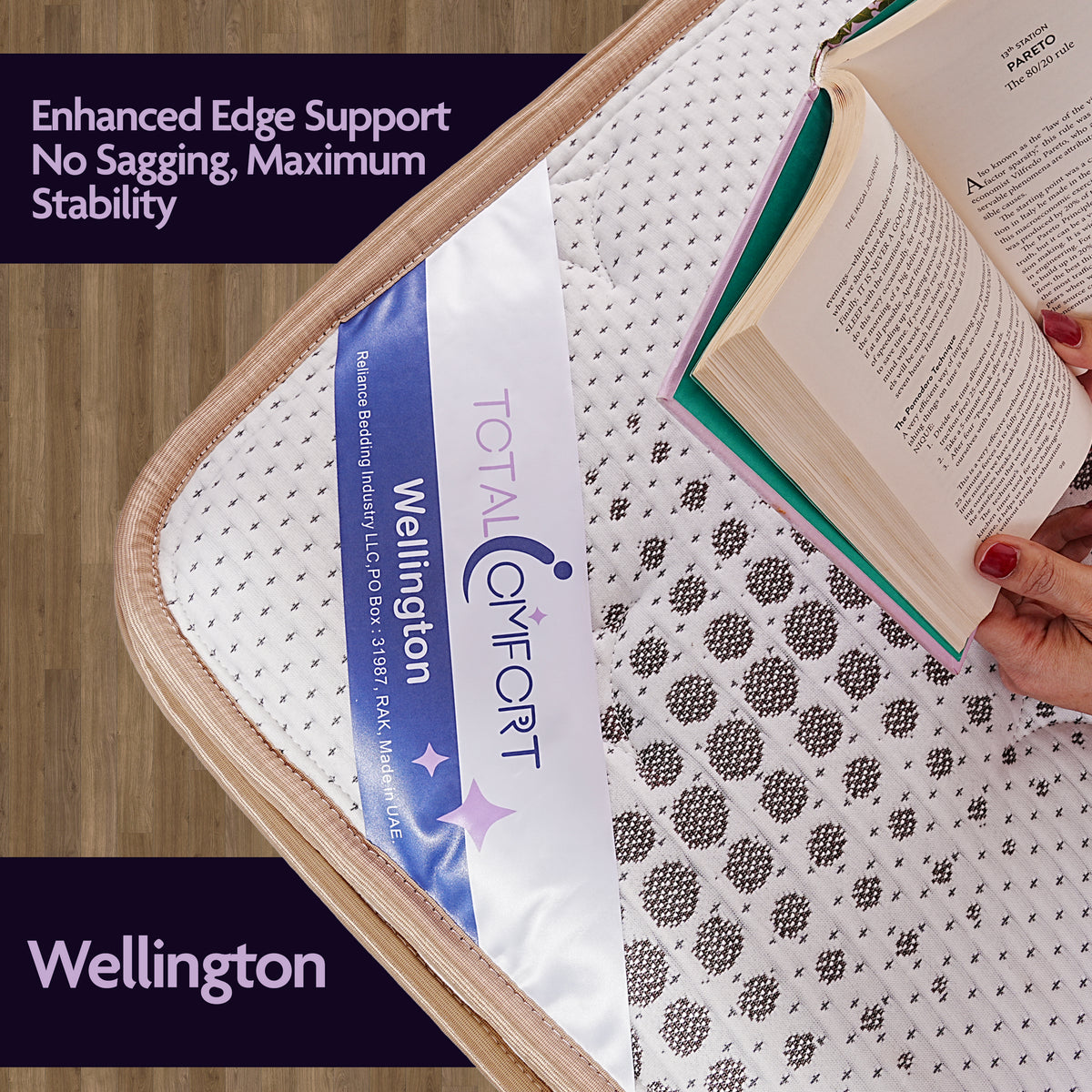 Wellington Medium Firm Mattress Top View